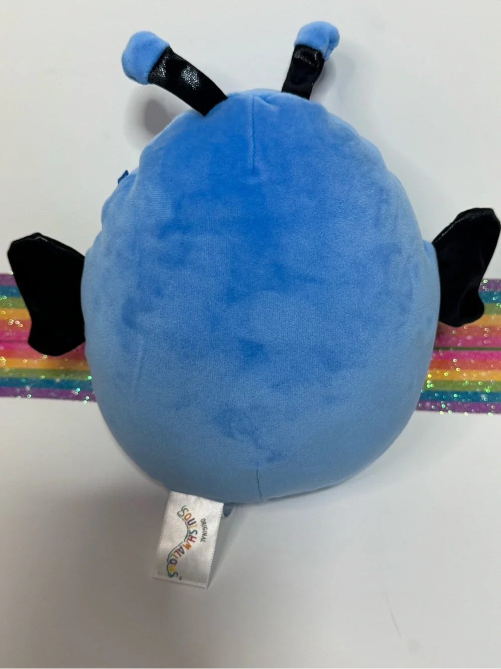 Waverly the Blue Butterfly by Squishmallows, featuring a bright blue body